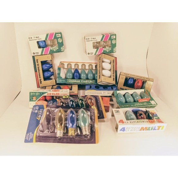 Vintage  Christmas light bulbs - Picture 1 of 2